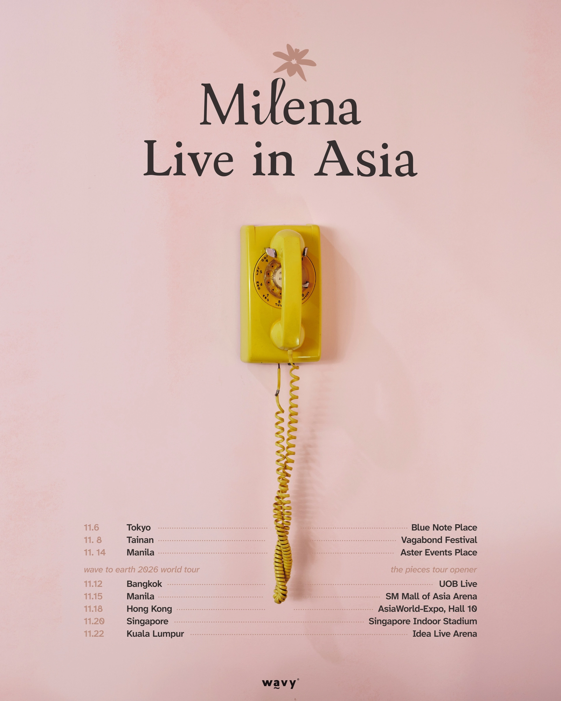 Milena 「Live in Asia」 亞洲巡迴演唱會 2026